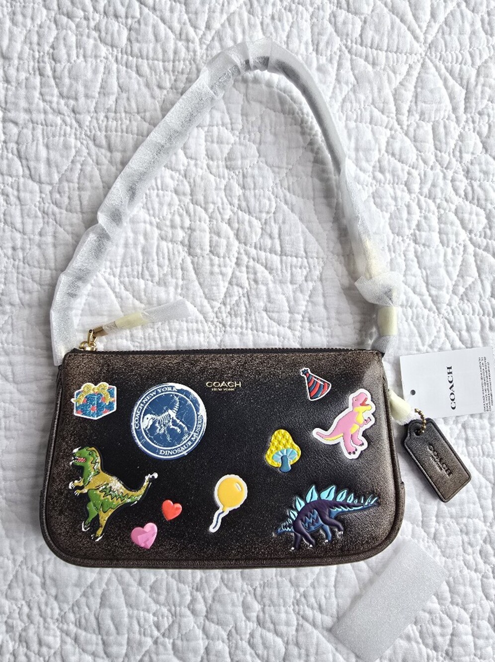 Coach Rexy 10th Anniversary Plaza 18 Loved Leather Bag